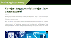 Desktop Screenshot of marketing-internetowy.mozello.com
